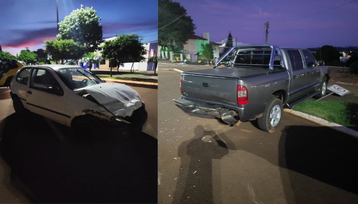 Quedas - Veículo em alta velocidade quase atropela criança e causa acidente na avenida pinheirais